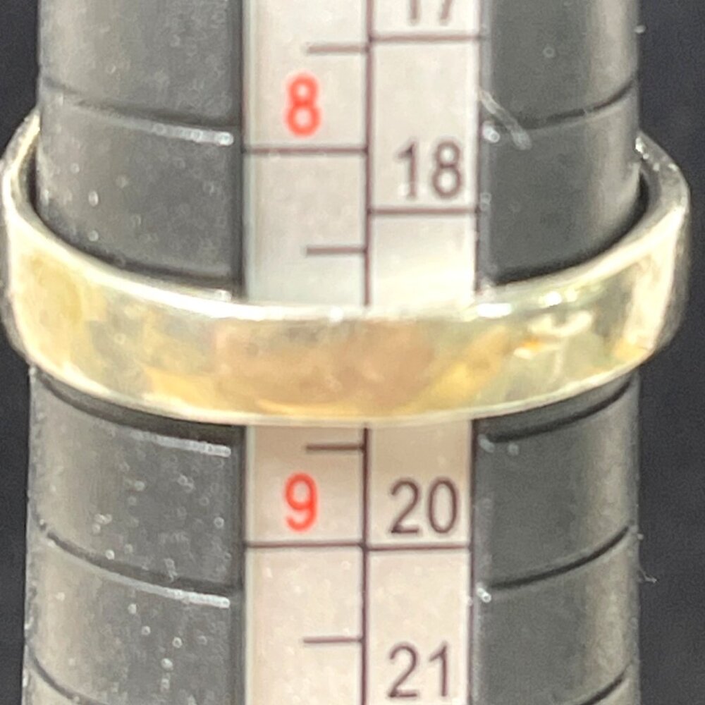 VTG Sterling Silver 925 Mother of Pearl Inlay Ring Iridescent Green White Sz 8.5 - Picture 14 of 15